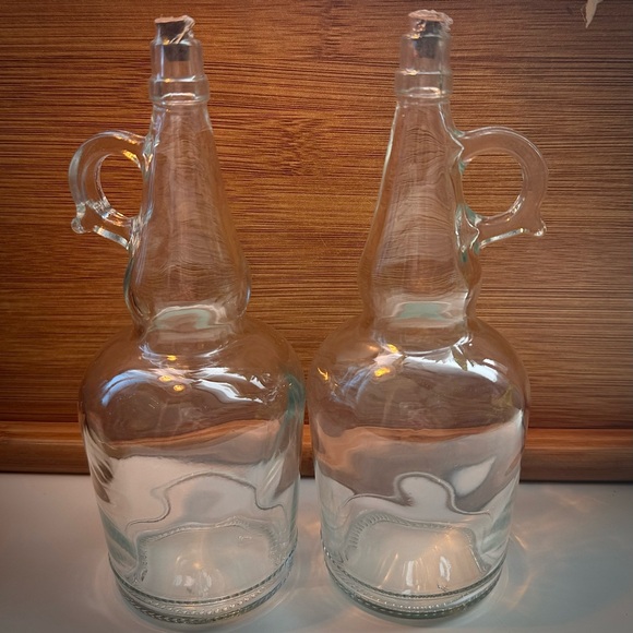 ✨NWOT✨ Cute Cottagecore Glass Jars With Cork and Handle (Set of 2) - Picture 6 of 6